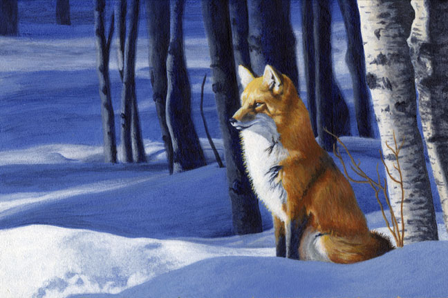 Painting of a Fox